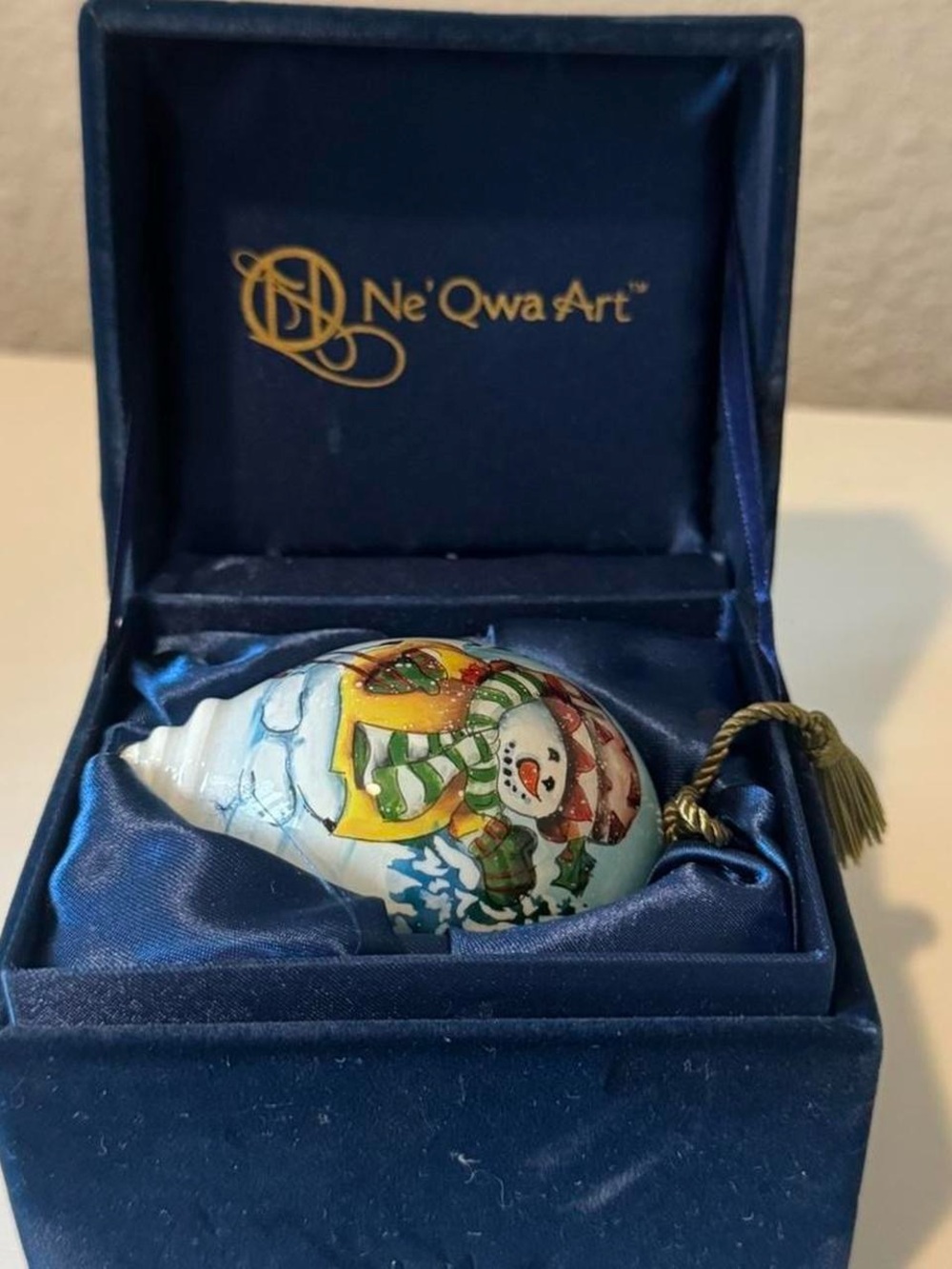 Ne’Qwa art “little snowman” ornament